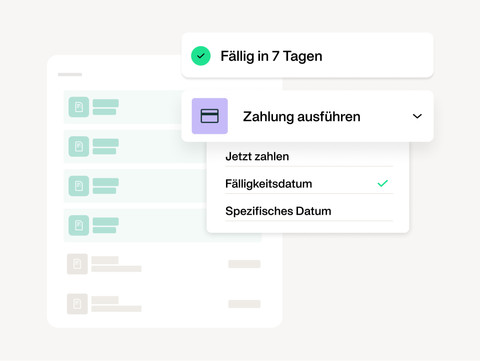 Planen Sie Ihre anstehenden Zahlungen einzeln oder in großen Mengen